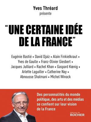 cover image of Une certaine idée de la France